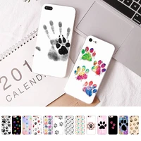 yinuoda best friends dog paw phone case for iphone 11 12 13 mini pro xs max 8 7 6 6s plus x 5s se 2020 xr case