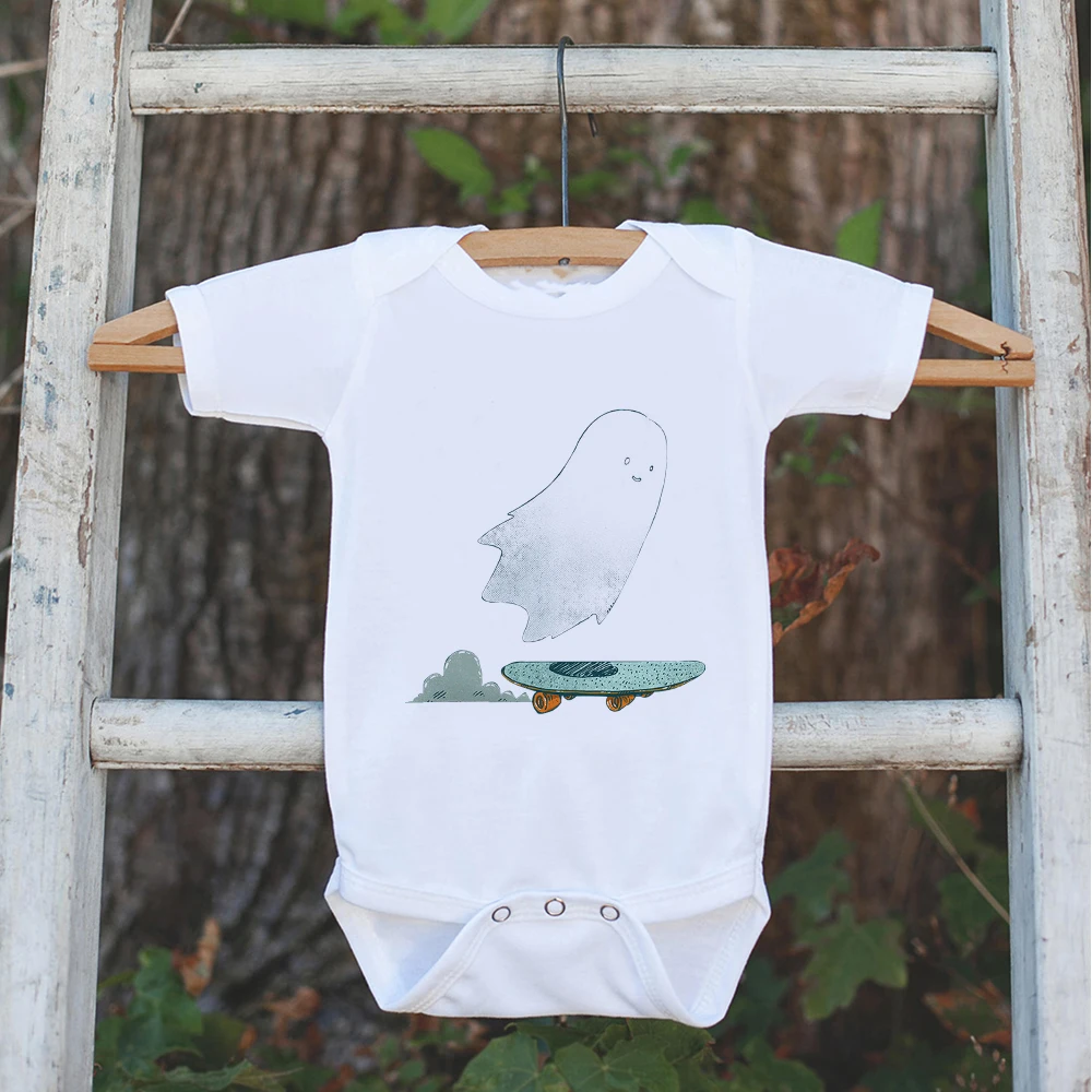 

Summer Baby Girl Clothes Soft O-Neck Casual Newborn Bodysuit Funny Skateboard Graphic Toddler Romper Harajuku Infant Clothing