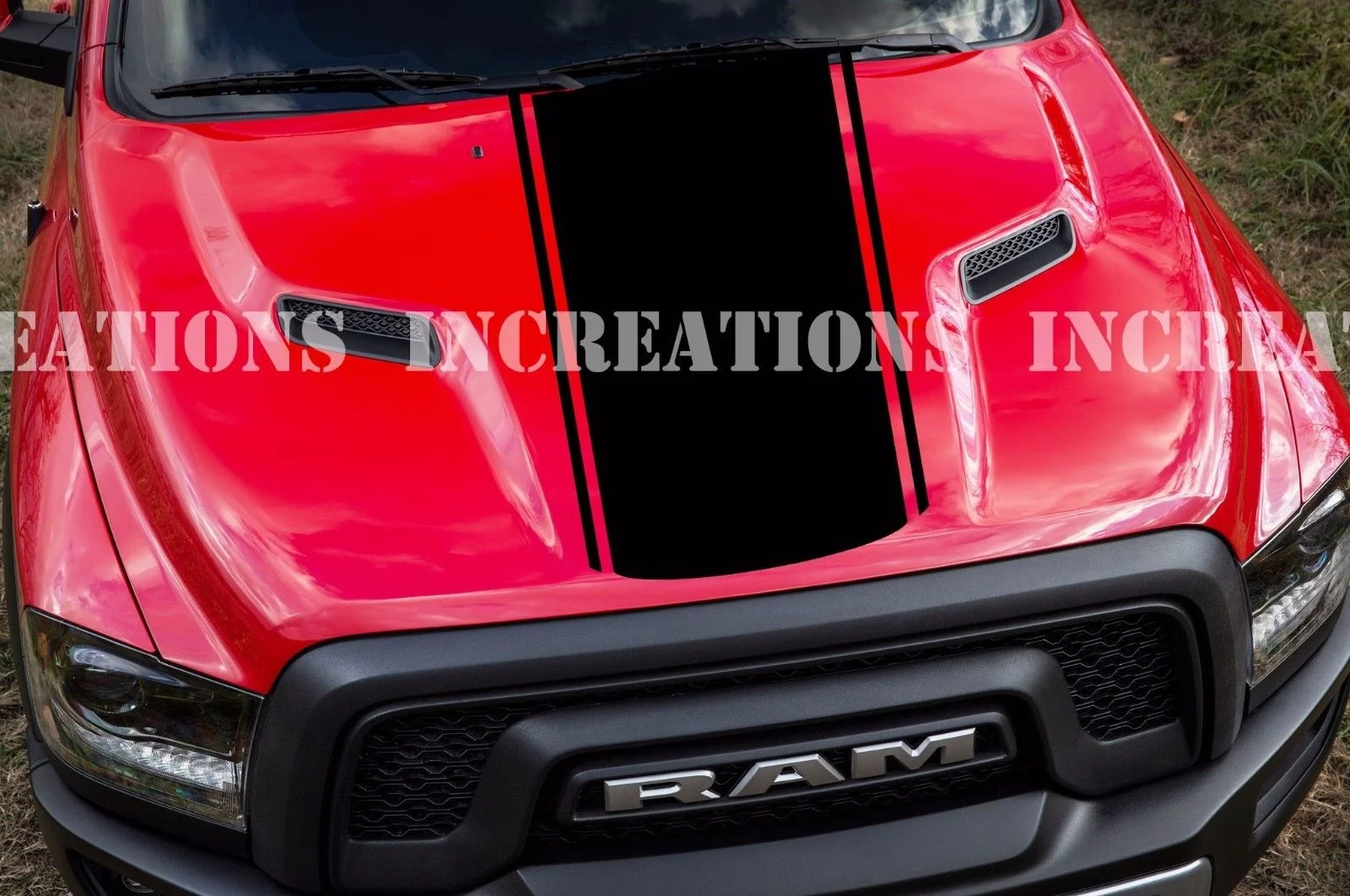 

For Universal Dodge Ram Hood Stripe Truck Decals Mopar Stickers Racing Any