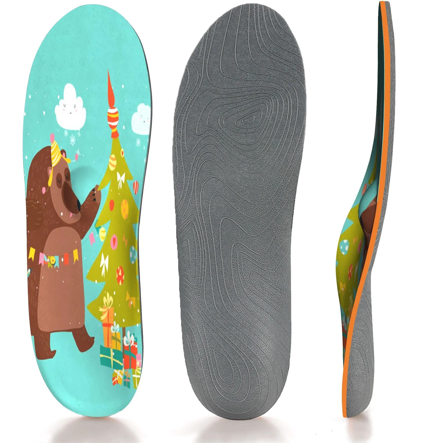 

Christmas Orthopedic Insoles Plantar Fasciitis Arch Support Flat Foot Pain Relief Insoles Orthopedics Men and Women