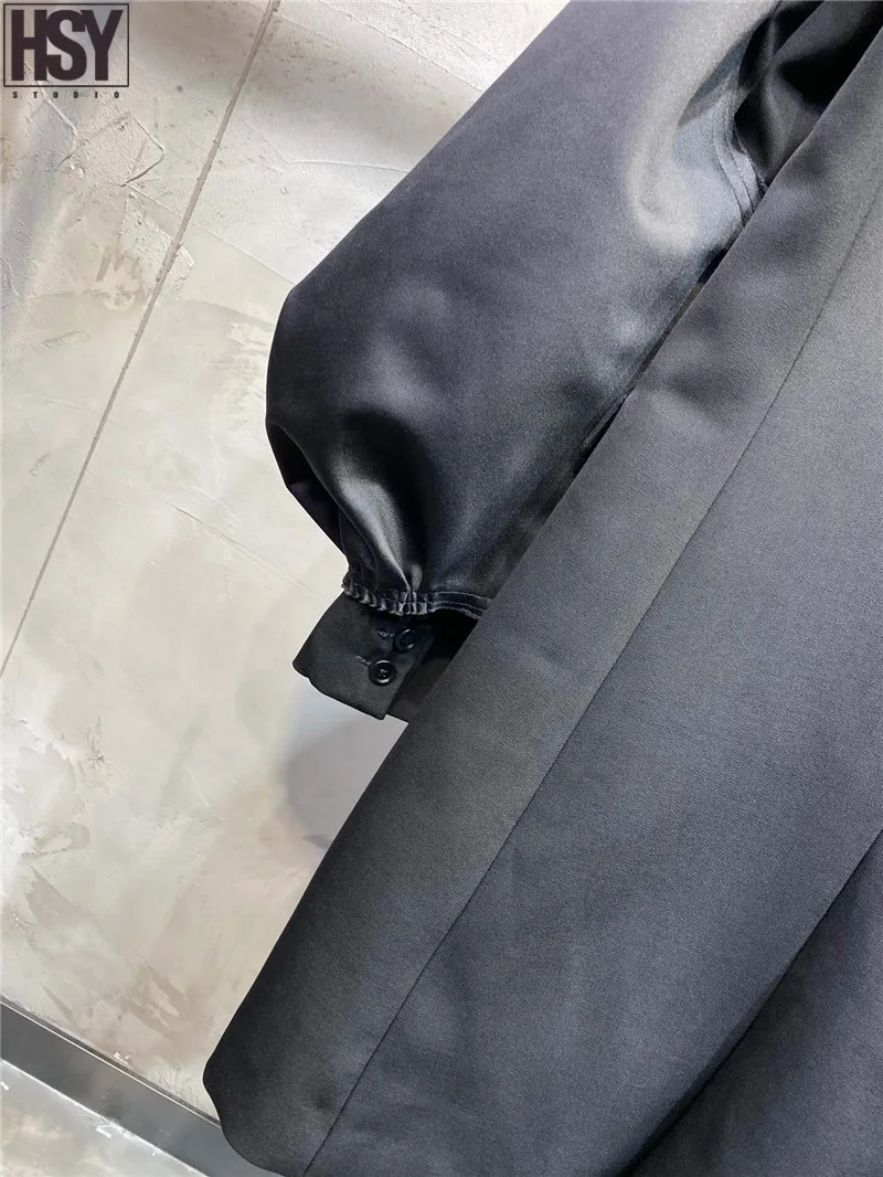【HSY】2019 Осень Зима Новый Модный женский костюм куртка Ретро преувеличенный с