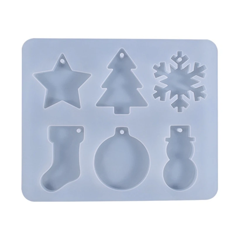 

Christmas Snowflake Snowman Epoxy Resin Mold Pendants Ornaments Silicone Mould DIY Crafts Decorations Jewelry Mold