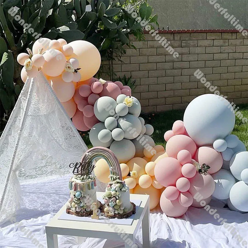 

122pcs Pastel Blush Balloon Garland Kit Wedding Decoration Dusty Pink Balloon Arch Bridal Shower Supplies Birthday Party Decor