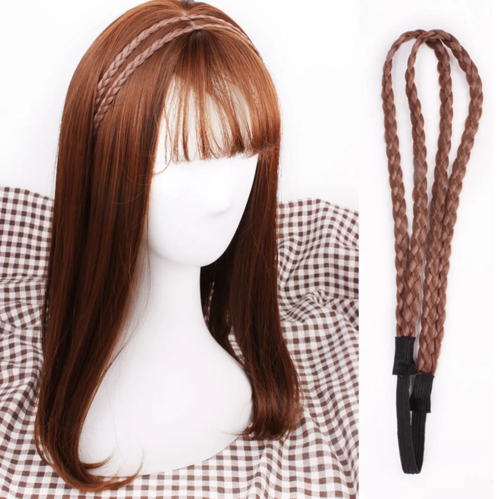 Ободок для волос двухслойный Плетеный 6 шт.|Мужские повязки| |