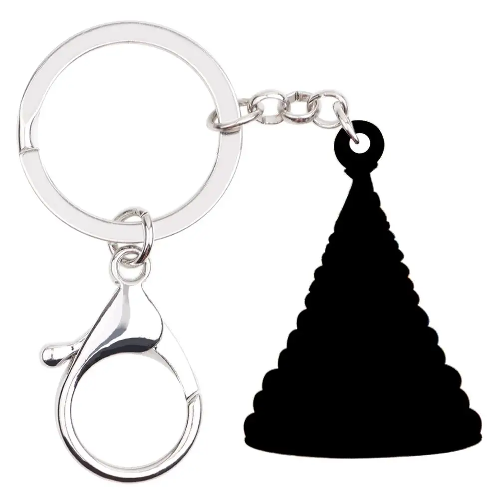 WEVENI Акриловые Рождественские Цветные брелки с шариками и елкой кольца подвески