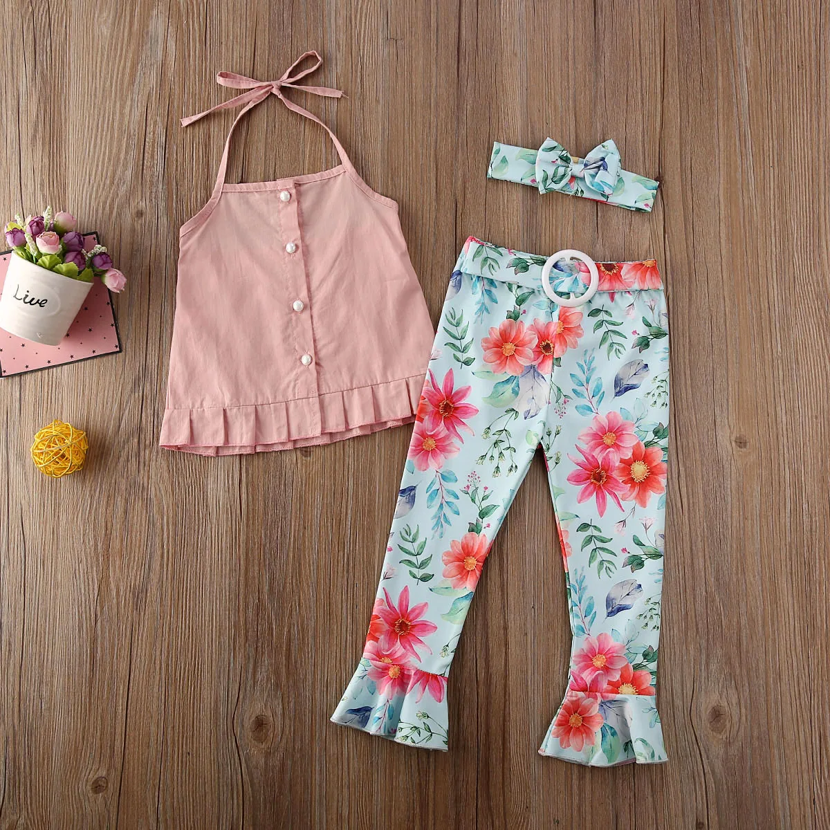 Жилет и брюки для девочек с бисером жемчугом | Мать ребенок