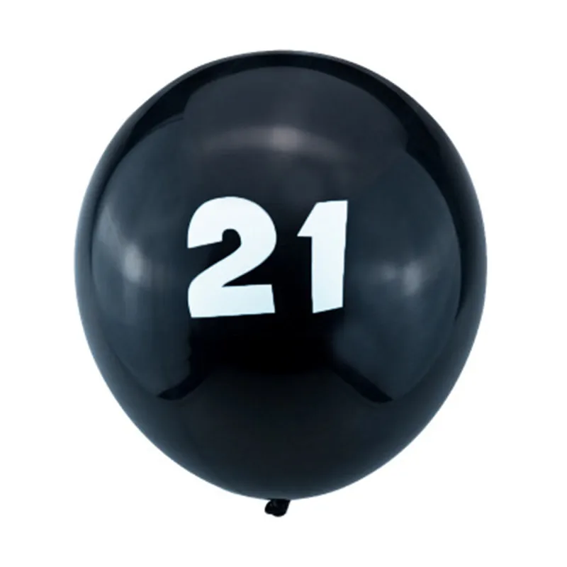 

10pcs 12 Inch 2.8g Digital Printed Black Balloon Birthday Party Room Decoration Wedding Room Layout Supplies