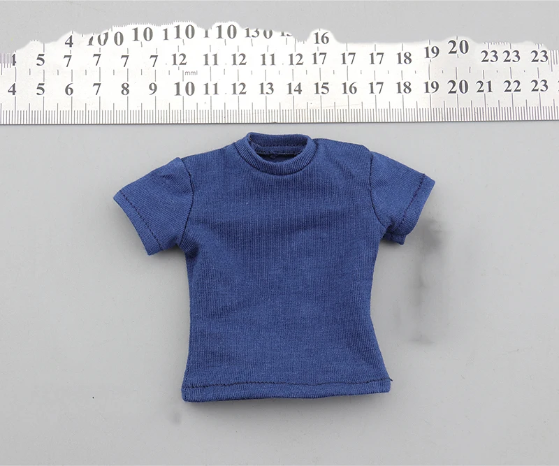 

1/6 Scale FS73033 Blue T Shirt Model for 12''Figures Accessories DIY