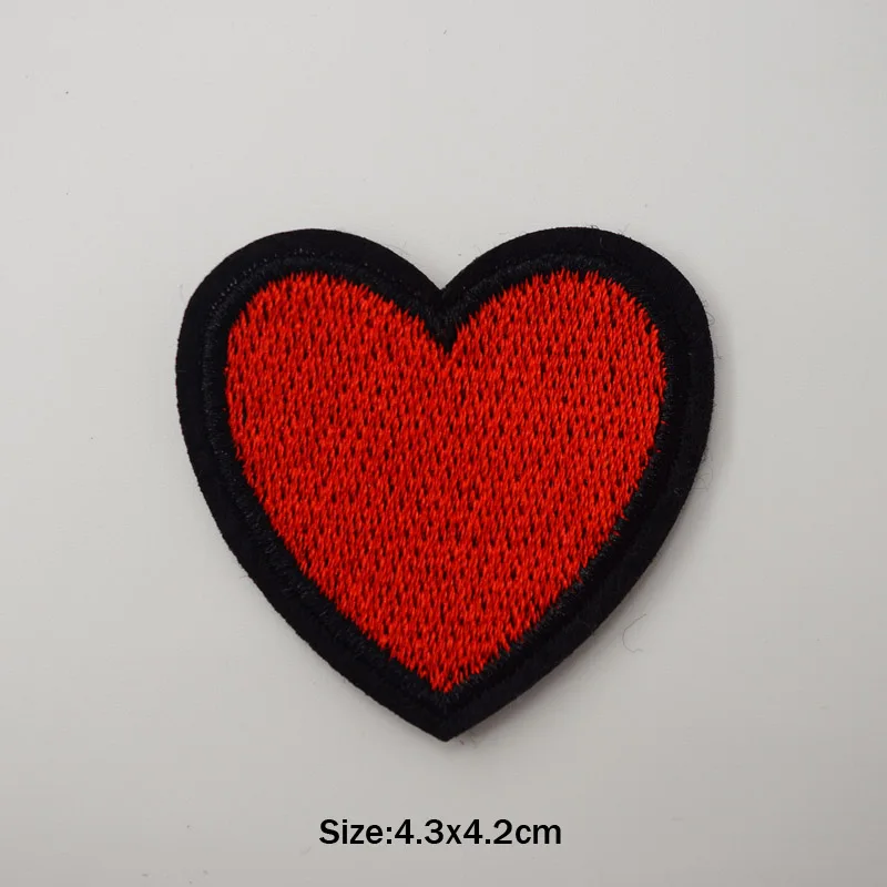 Красные энергичные патчи с помощью утюга Значки для шитья пошива одежды костюмов