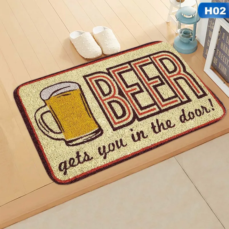 Домашний фланелевый коврик 40x60 см прямоугольный Противоскользящий ковер для