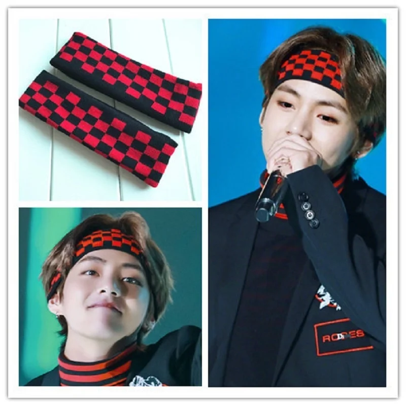 KPOP Bangtan Boys V одинаковые черные и красные зеленые повседневные спортивные