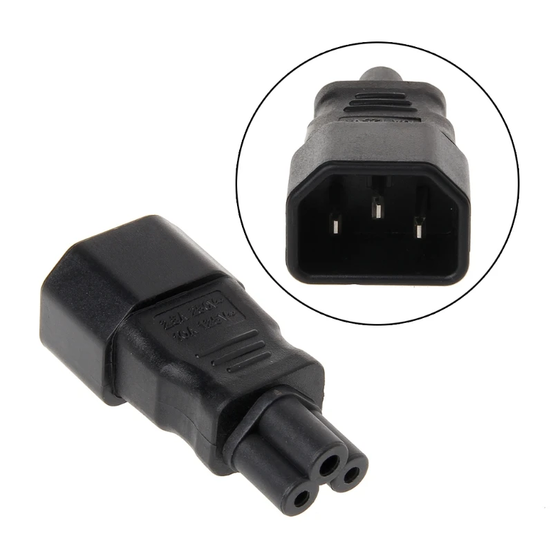 IEC 320 C14 3 контактный разъем для C5 прямой Мощность Подключите конвертер