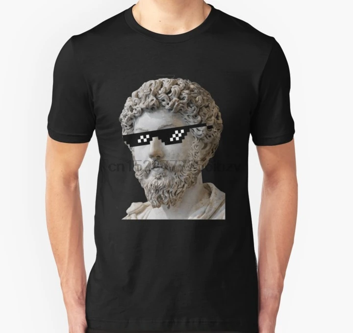 Мужская футболка Marcus Aurelius Deal with it унисекс с принтом топы | одежда