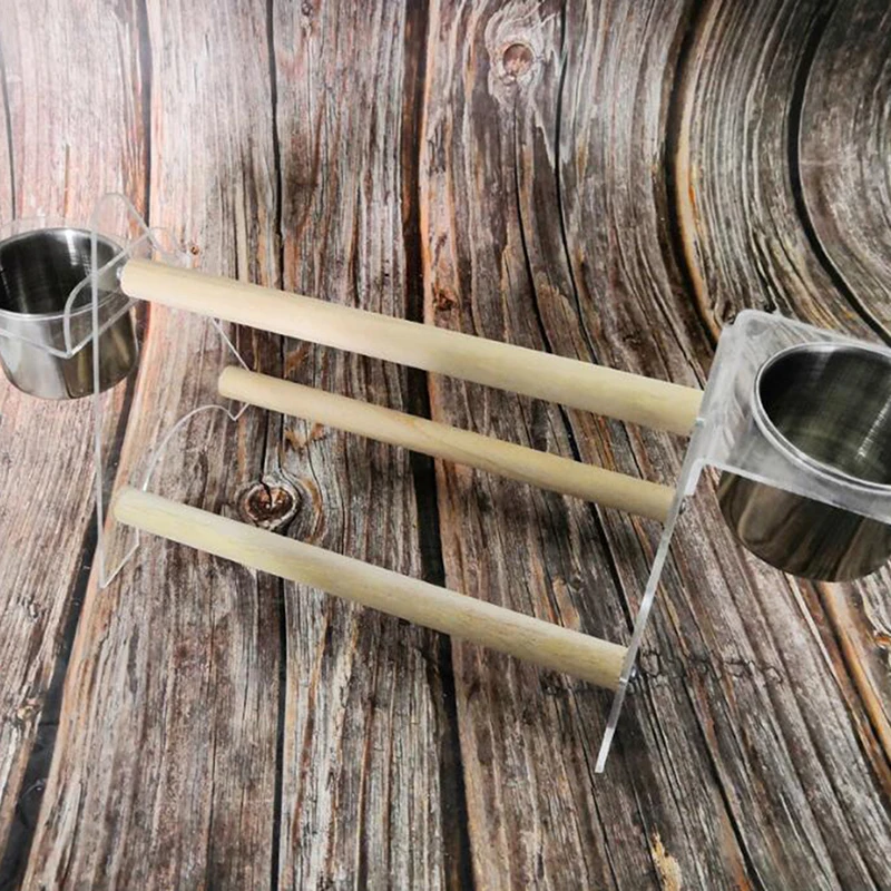 Деревянная игровая подставка и поднос из нержавеющей стали для домашних