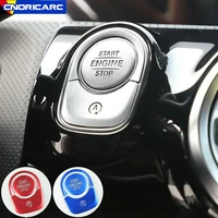 car start stop engine ignition decoration for mercedes benz a b class w177 w247 cla c118 gla h247 glb x247 multimedia mouse