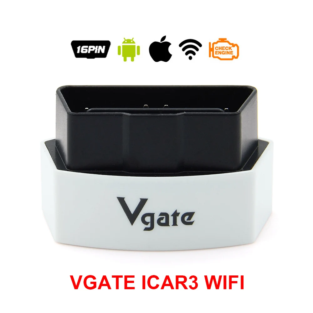 icar3 wifi white ICar3 Wifi/BT elm327 считыватель кодов поддержка OBDII протокол транспортного средства iCar 3 сканирования для iOS/Android/PC - Цвет: icar3 wifi white