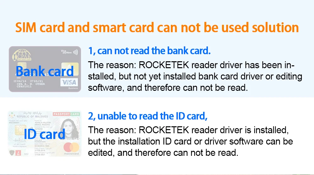 Rocketek USB 3,0 2,0 мульти смарт-кард-ридер SD/TF micro SD память, ID, банковская карта, sim cloner разъем адаптер ПК компьютер
