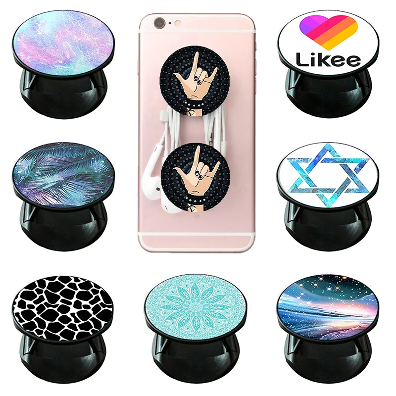 

Mobile Phone Holder Cute children's doughnut Air mobile phone bracket extension bracket grip pocket socket universal phone