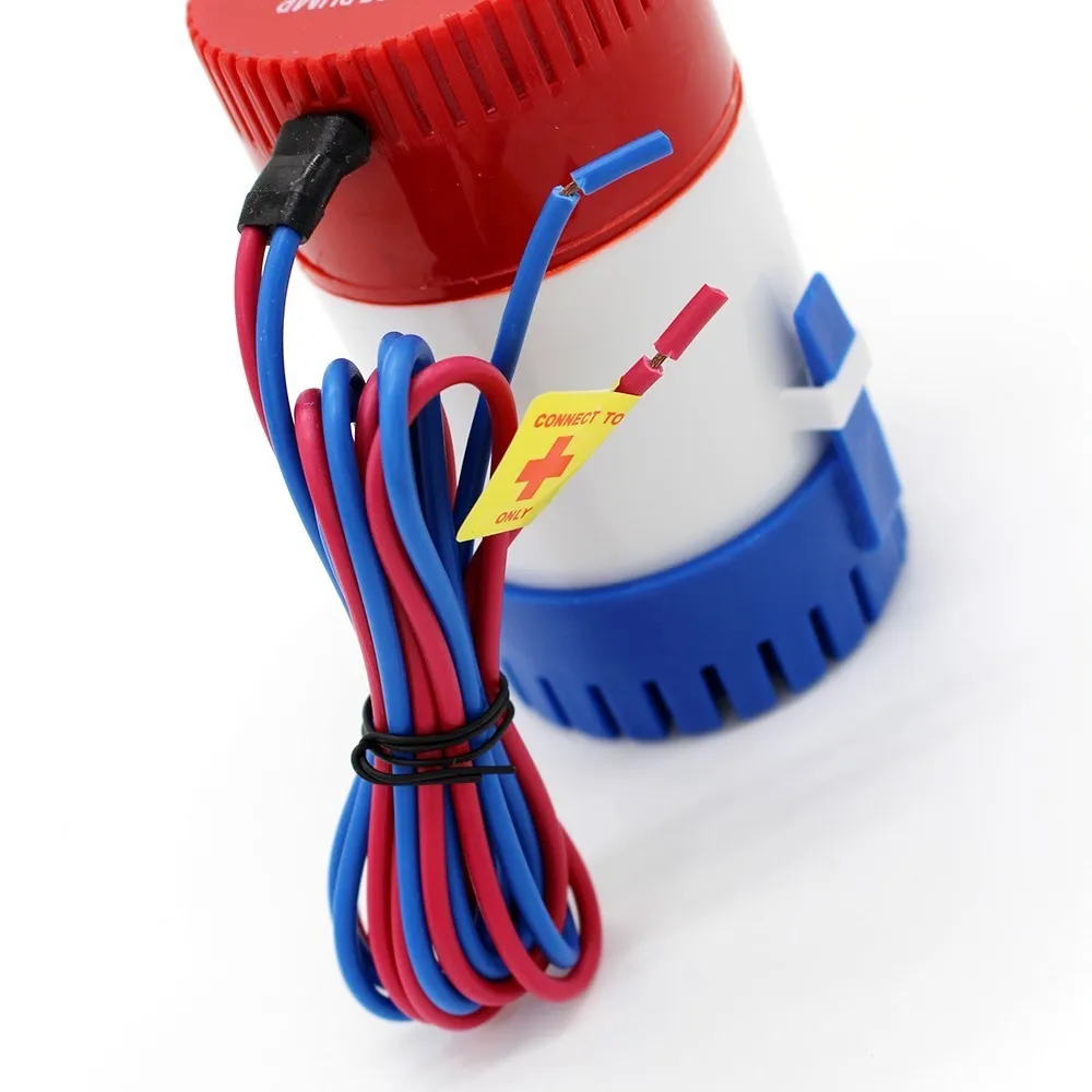 500GPH DC12V погружной лодочный Трюмный водяной насос трюмный морской бесплатная