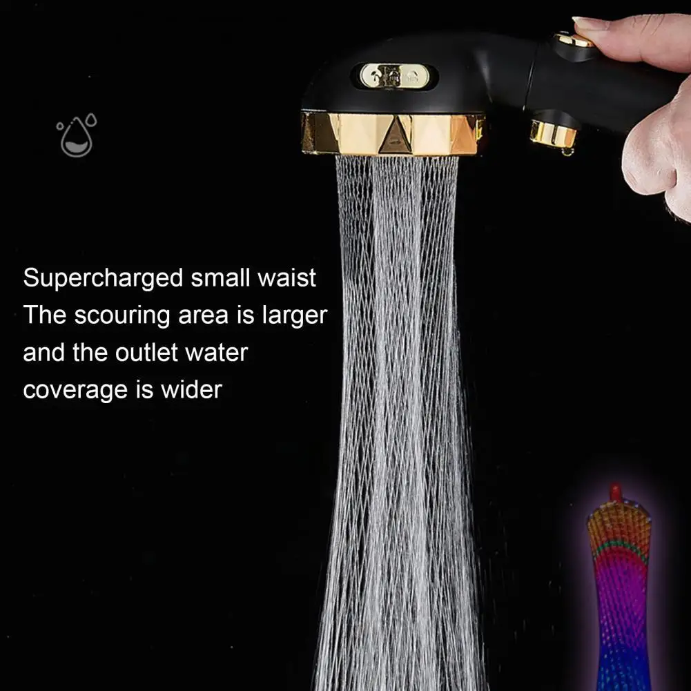 

Гальваническая улучшенная ручная насадка для душа под давлением ABS ручная душевая головка с одной кнопкой водяной остановкой для ванной ко...