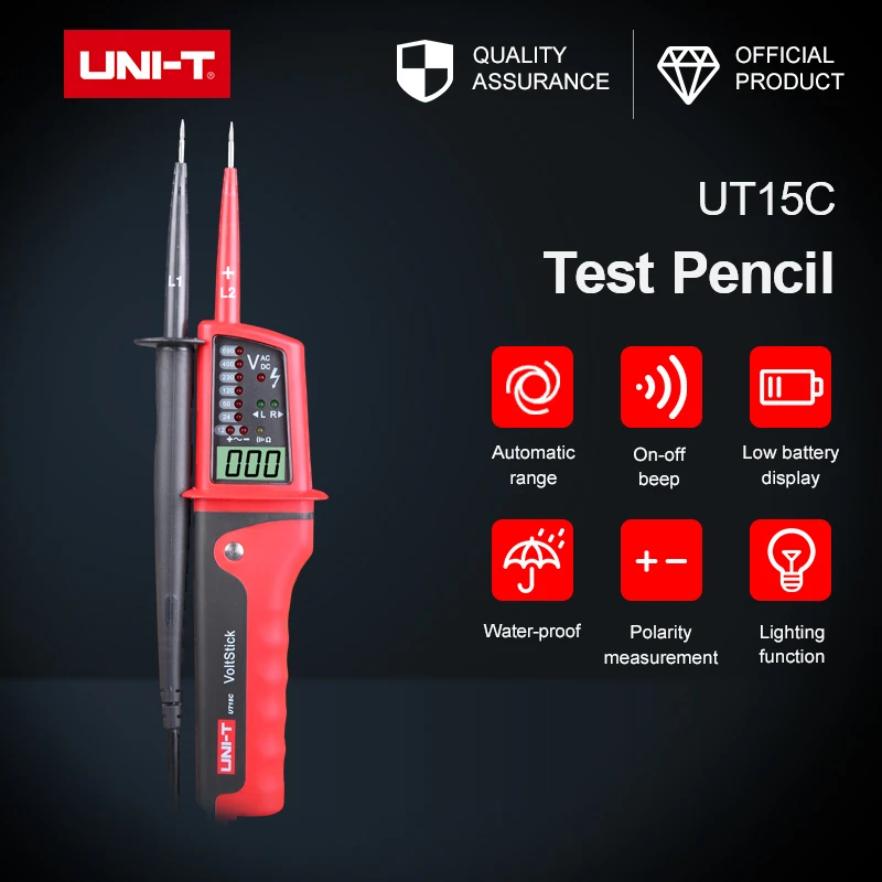 Цифровой измеритель напряжения UT15C водонепроницаемый 24 В ~ 690