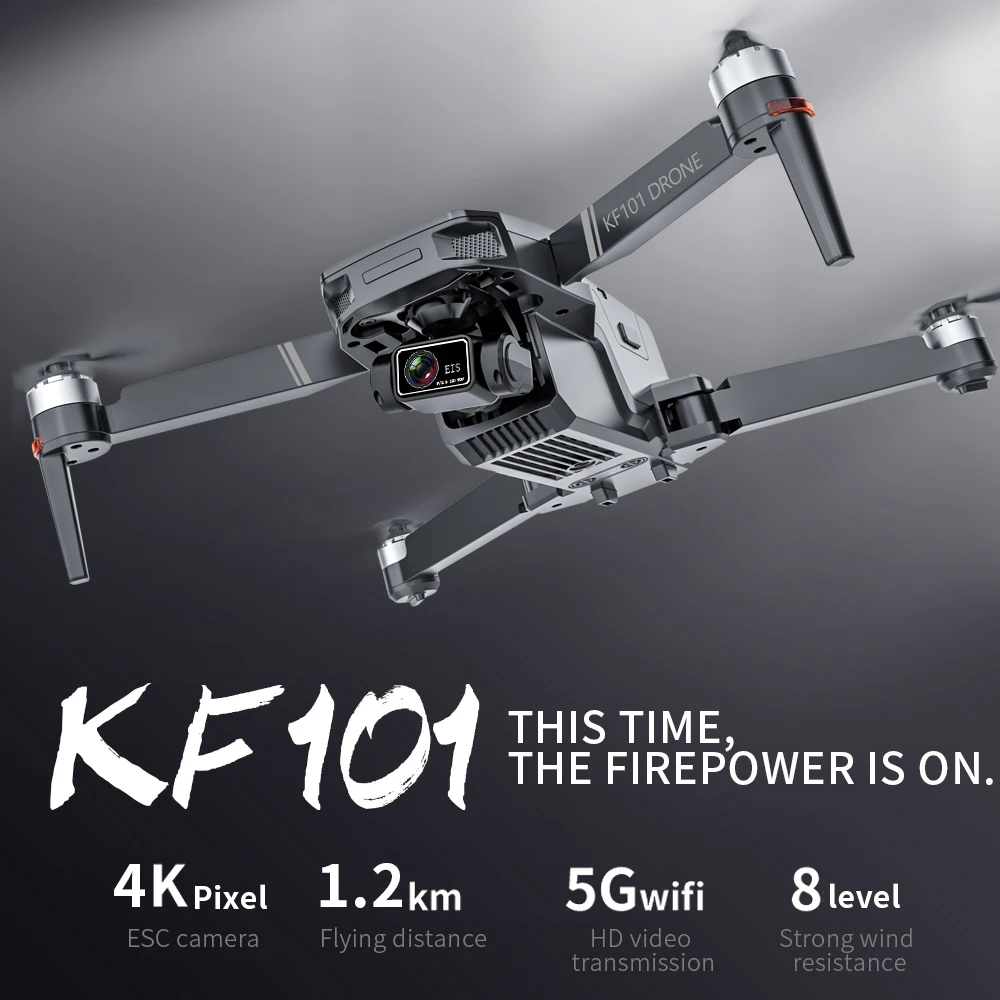 

Новинка 2021, Квадрокоптер KF101, GPS-Дрон, 4K, профессиональная камера 8k HD EIS, стабилизатор, 3-осевой шарнирный подвес, стандартный Wi-Fi, бесщеточный д...