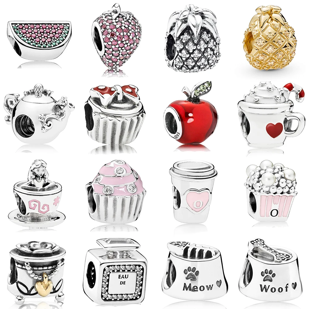 

Сковорода, блестящий флакон для духов, цирконий, серебро 925 пробы, ювелирные изделия, подарок яблоко бусины «арбуз» с оригинальным браслетом