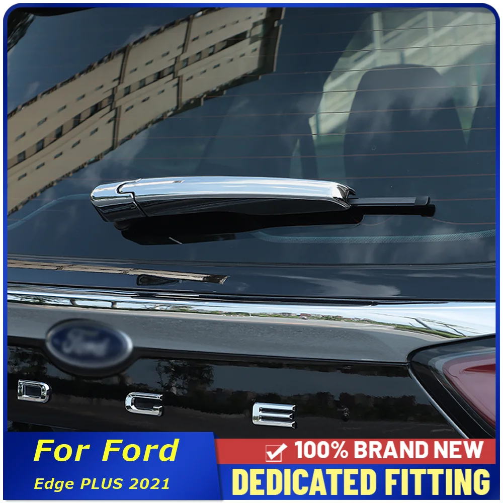 

Подходит для Ford Edge PLUS 2021 Автомобильная задняя крышка стеклоочистителя, отделка ABS, хромированное заднее стекло