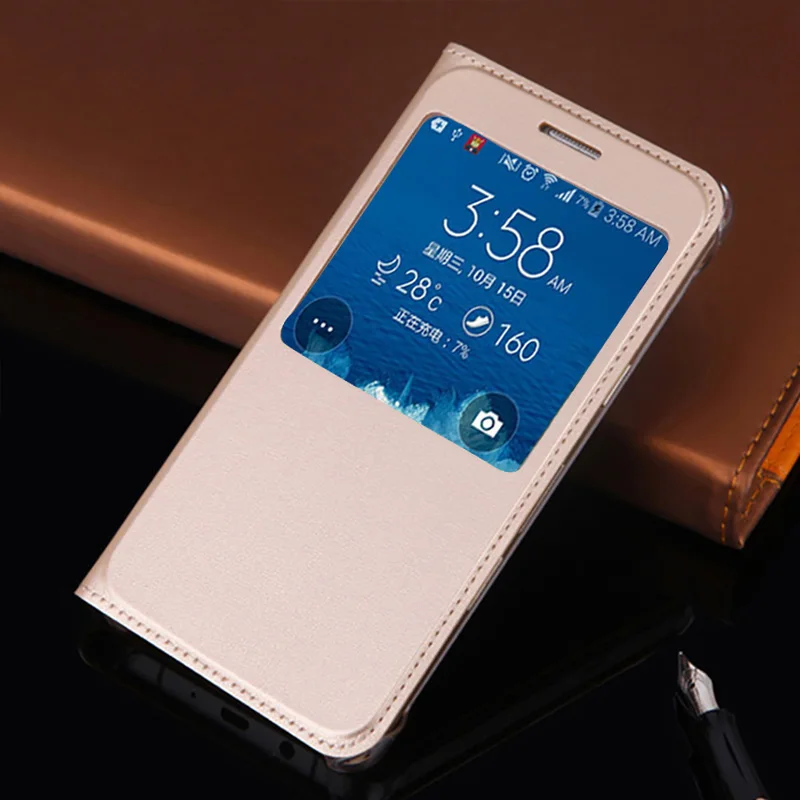 Чехол раскладушка кожаный чехол для телефона Samsung Galaxy Note 5 4 N920 Note4 Note5 Note3 N9000 тонкий