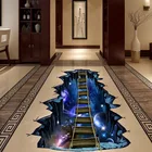 Креативная Наклейка на стену с эффектом разбивания, планета, однодонная наклейка на пол, украшение для дома, наклейка на стену для декора комнаты подростков