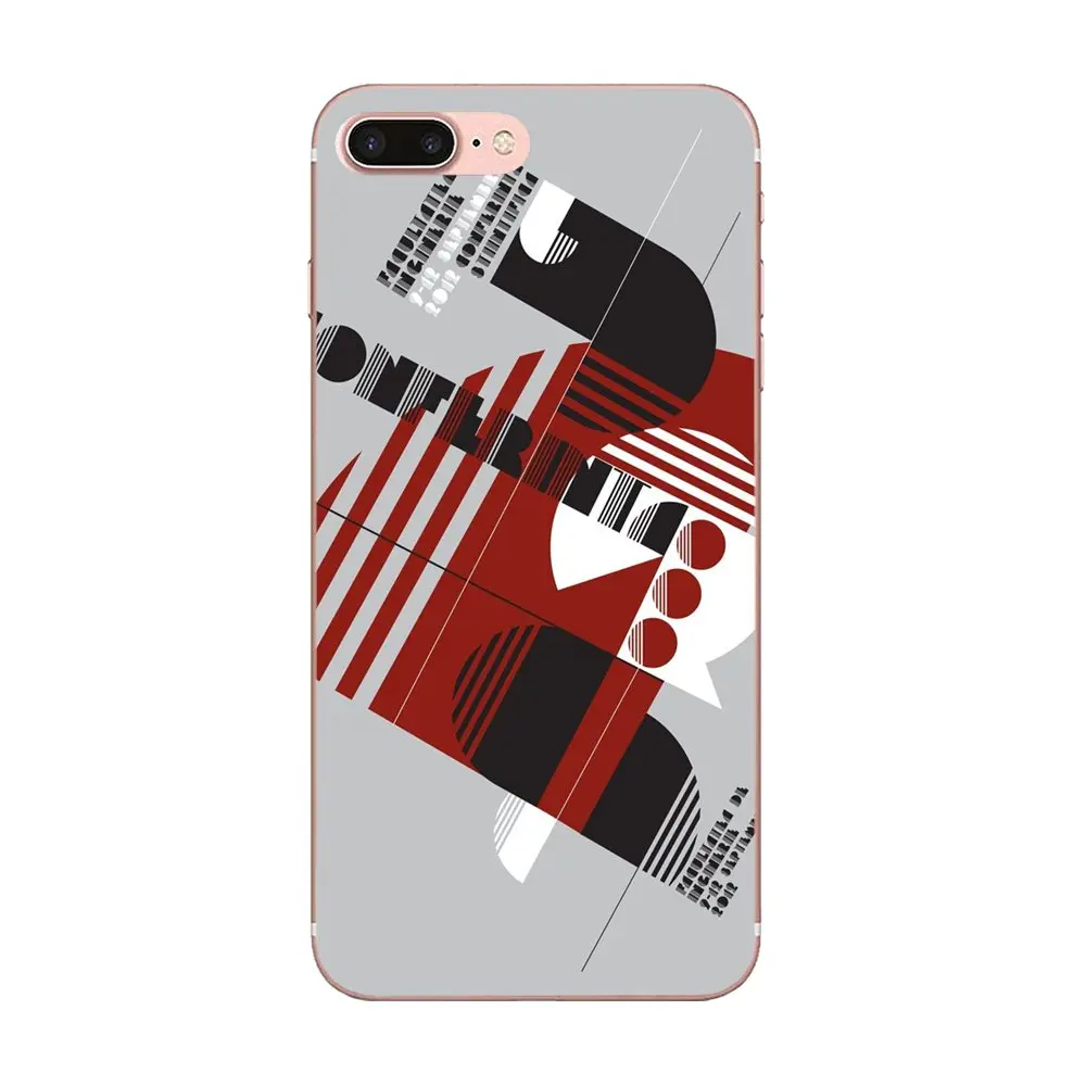 Стильный чехол из ТПУ Джазовый плакат типографика вдохновение для Apple iPhone 4 4S 5 5C 5S