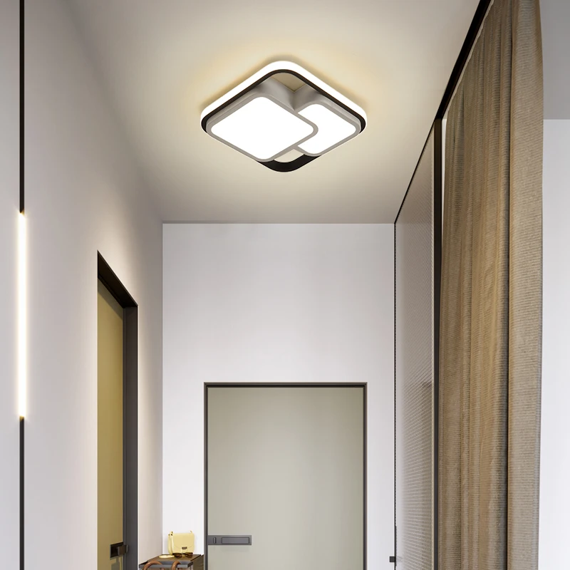 Современный потолочный светильник s 17 Вт для прихожей балкона коридора черный +