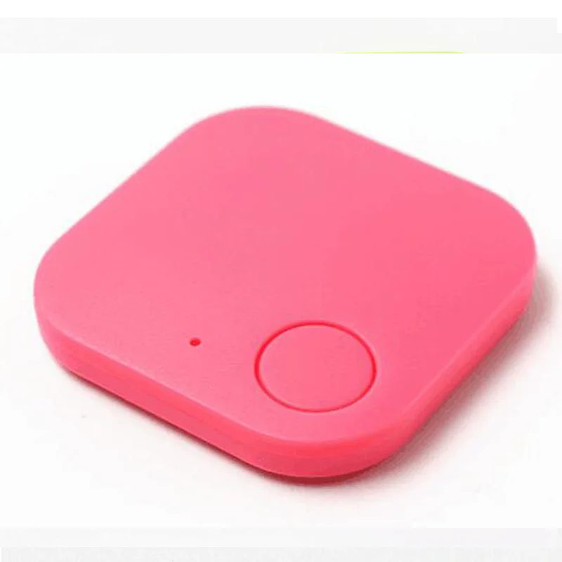 Квадратный Bluetooth Анти-потерянное устройство, смартфон, чтобы найти вещи, противоугонная маленькая сигнализация, ключ, кошелек, позиционирование домашних животных - Цвет: Розовый