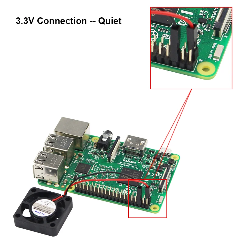 Охлаждающий вентилятор для Raspberry Pi 4/вентилятор с держателем сенсорного экрана 3 5