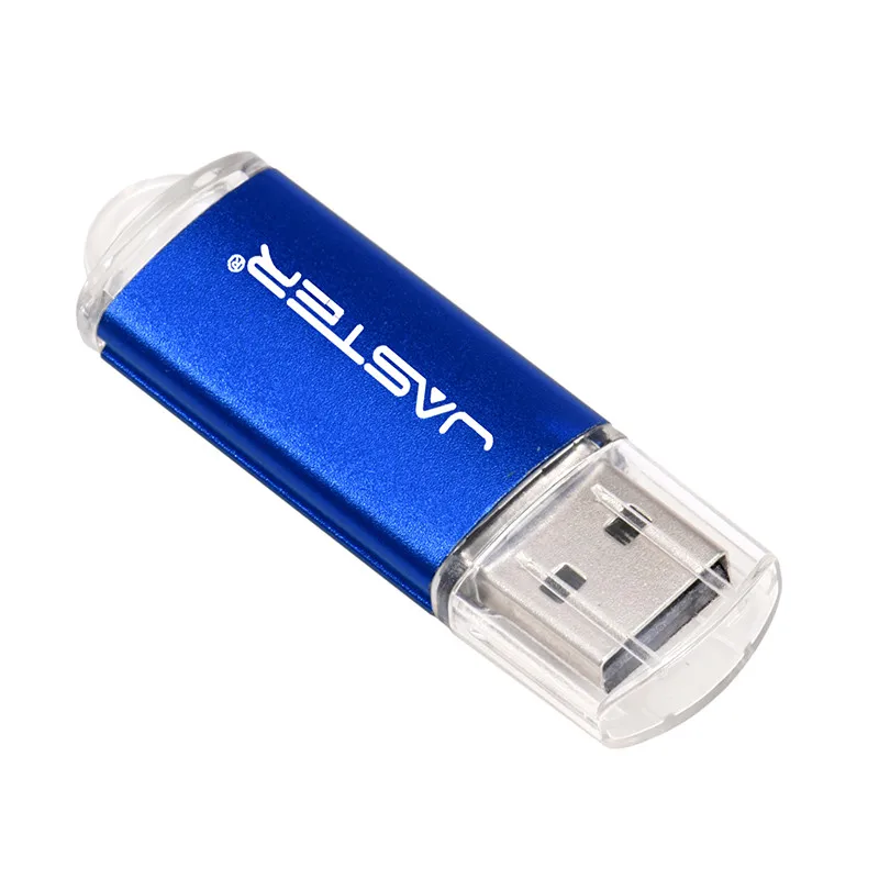 Blue JASTER мини-флеш-накопитель USB флэш-накопитель 4 ГБ 8 ГБ 16 ГБ 32 ГБ 64 Гб 128 ГБ Флешка металлический флеш-диск Usb 2,0 карта памяти USB - Цвет: Blue
