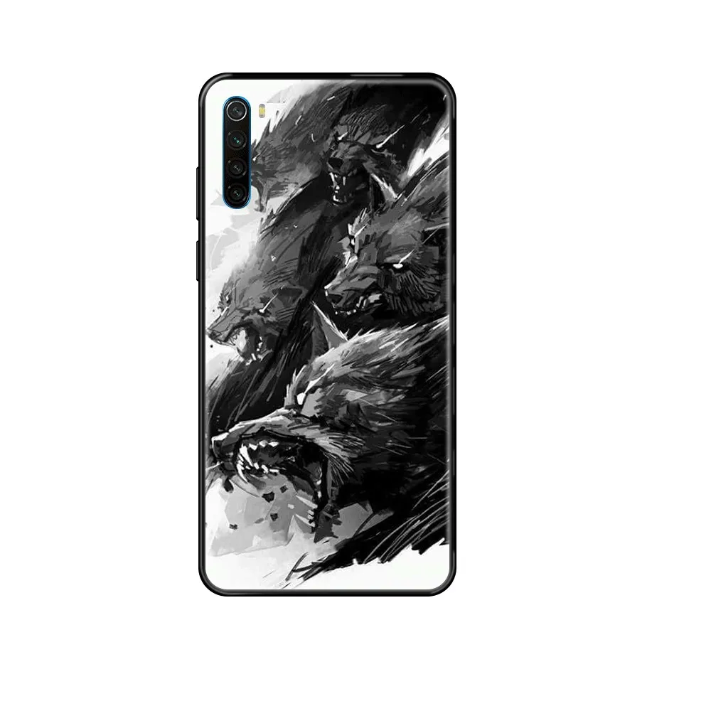 Водонепроницаемый чехол из ТПУ с 3d-изображением волка Etui для телефона Xiaomi Redmi Note S2