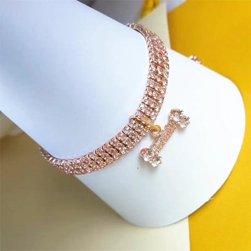 

Luxury Bling Dog Collar for Small Cat Necklace Rhinestone Diamante Pet Puppy Collar Cat Collar Pet Supplies Dog Accessories