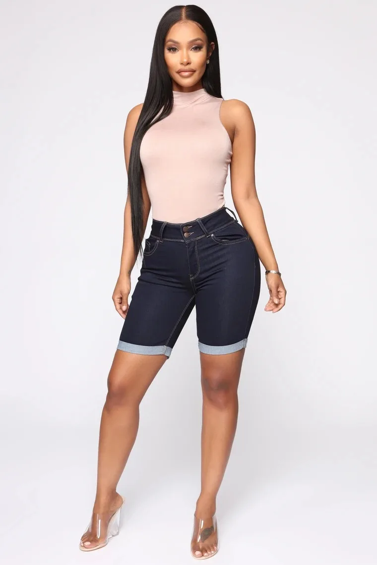 

Casual Summer Denim Short Shorts Washed Denim Shorts For Women 2021 High Quality Fashion Vintage Short Pants