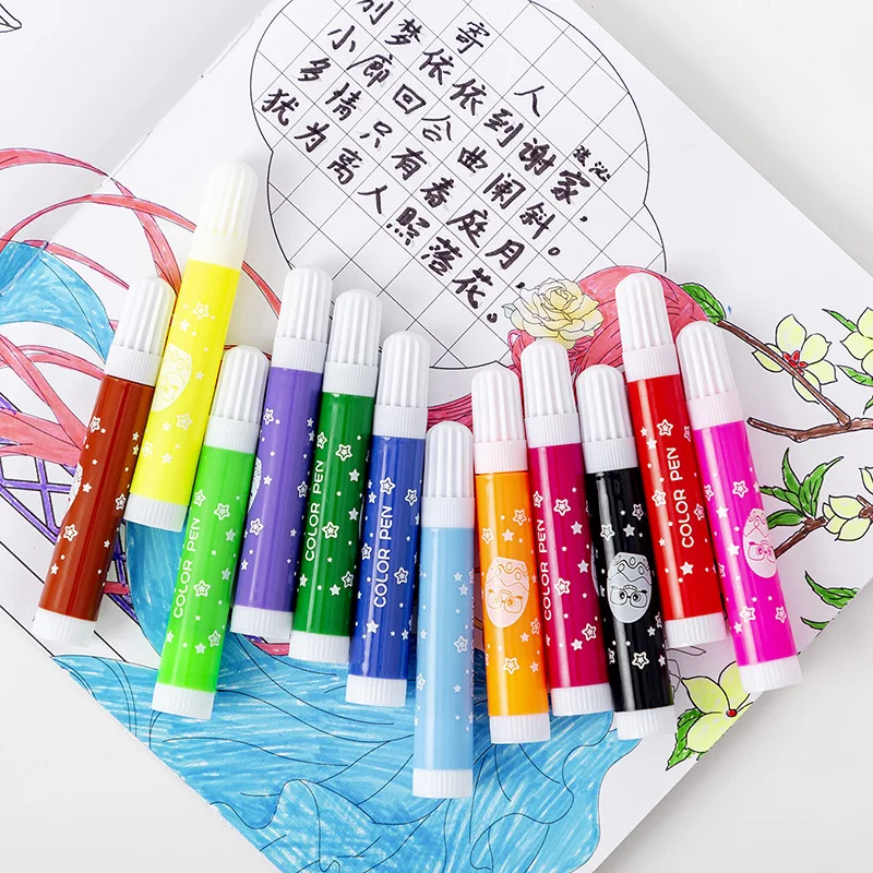 12 цветов милая ручка-яйцо для рисования акварельная ручка кисть подарок на день
