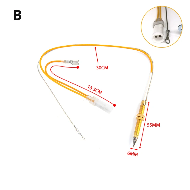 

1pcs Gas Stove Flame Failure Safety Single Double Thermocouple Wire Induction Needle