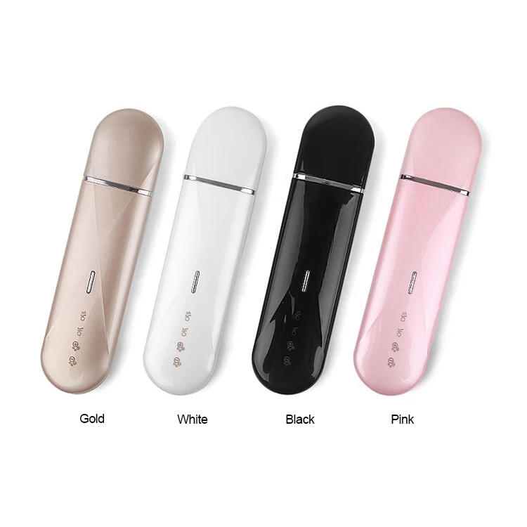 

Facial Ultrasonic Skin Scrubber Exfoliator Blackhead Dead Skin Peeling Scrubber Spatula Pore Cleanser Face Skin Care Tools