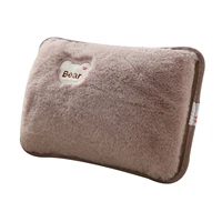 charging plush hot water bottle reusable winter pain relief hot water bottle hand warmer rechargeable electric