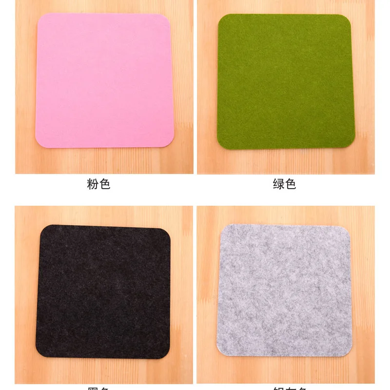 

Felt Cloth 200*200*2mm Mouse Pad Mat for Laptop Computer Tablet PC Mousepad Desk Pad office supplies