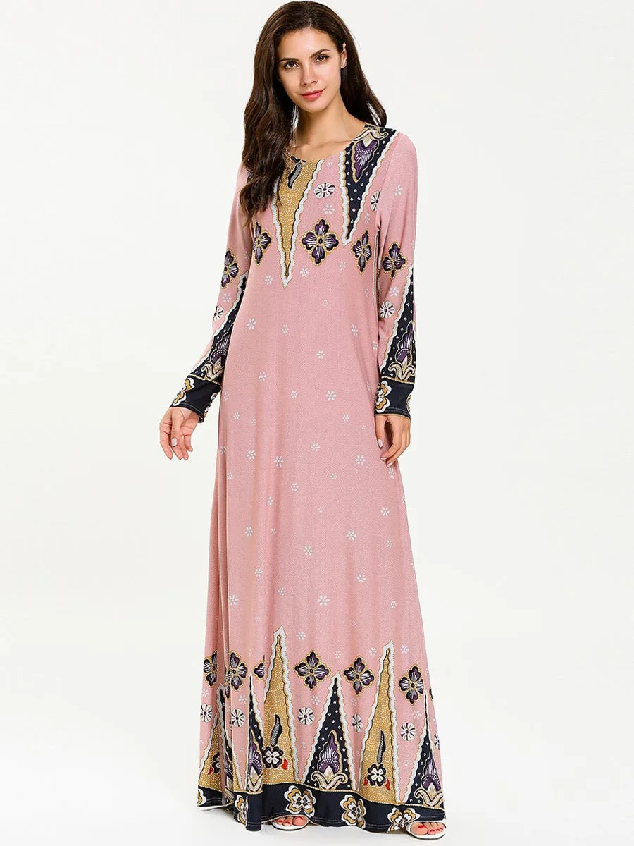 Новинка, весеннее мусульманское платье-абайя, женское платье с большим разрезом, длинное платье-кимоно в мусульманском стиле, облегающая Ар...
