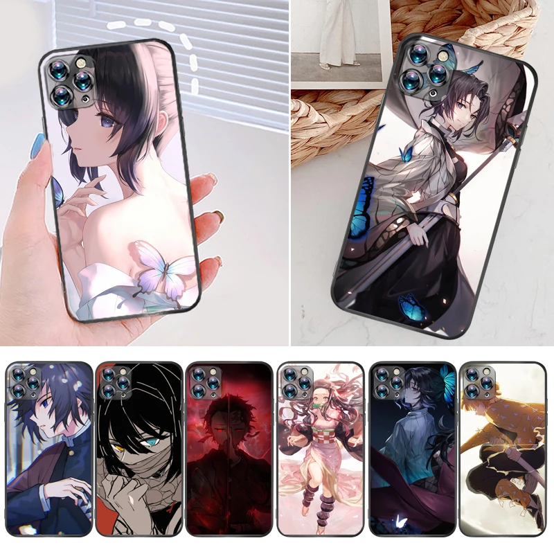 

Demon Slayer Kamado Tanjirou Kamado Nezuko Agatsuma Zenitsu Kimetsu No Yaiba Phone Case For iPhone 12 Pro MAX SE 2020 Cases