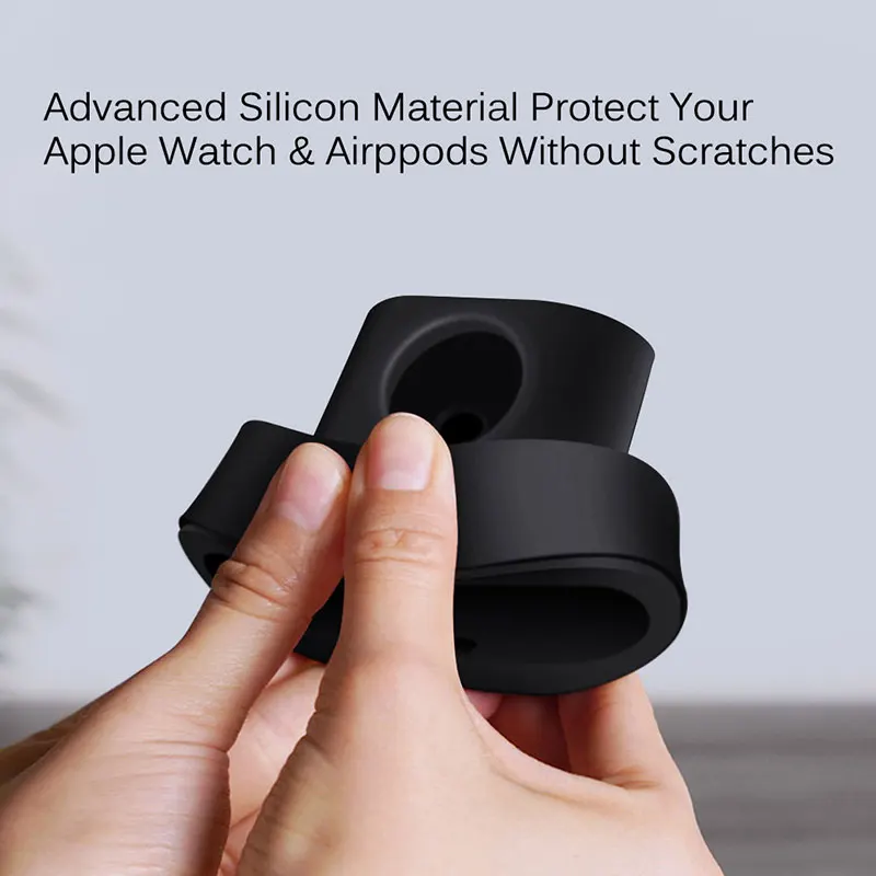 Raugee 2 в 1 зарядное устройство Подставка для Apple Watch 5 4 3 зарядная док станция