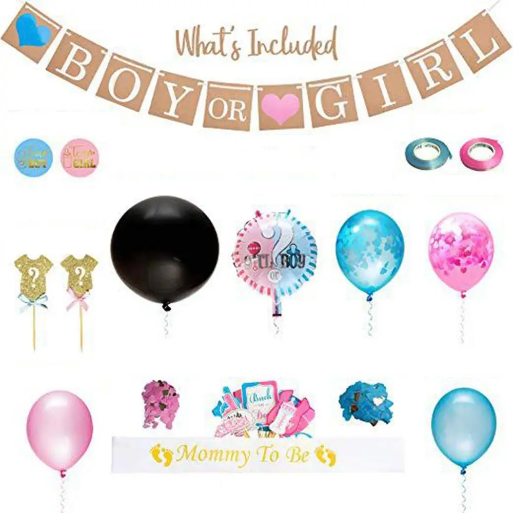 

Balloons Latex Gender Reveal Home Decoration Party Decor Self Inflating Balloon Air Balloon Latex Balloon 64pcs Fashion