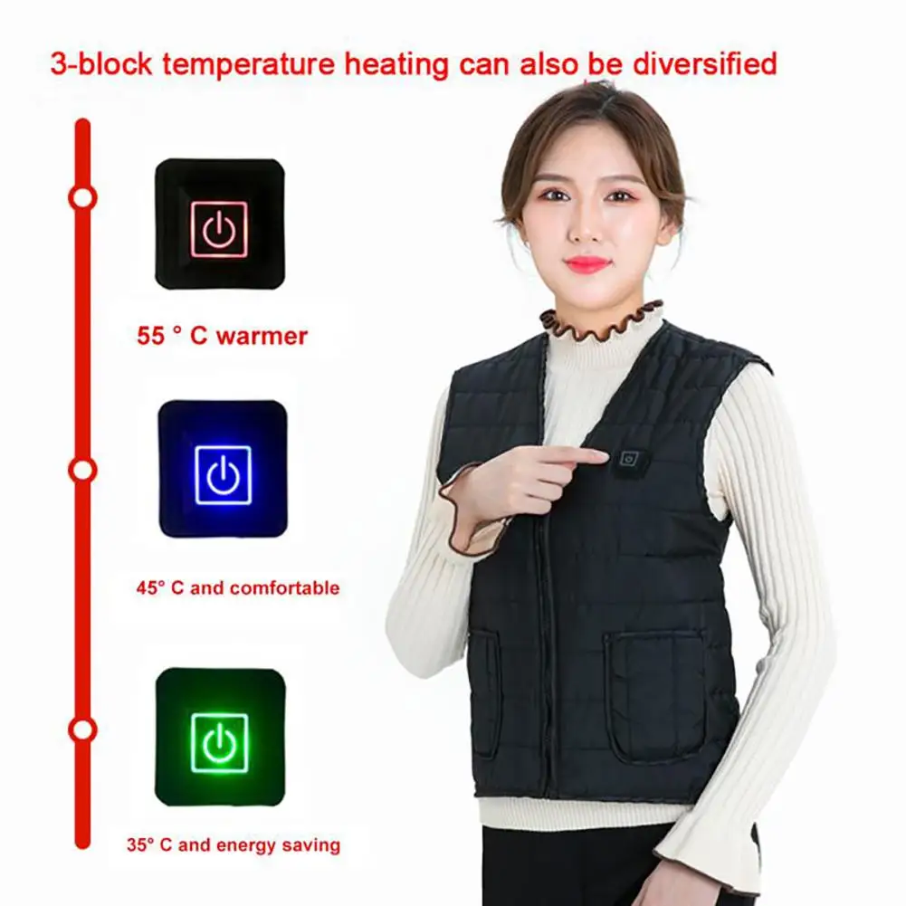 Men Women Outdoor USB Infrared Heating Vest Flexible Electric Thermal Winter Warm Jacket Clothing For Sports Hiking Riding | Спорт и