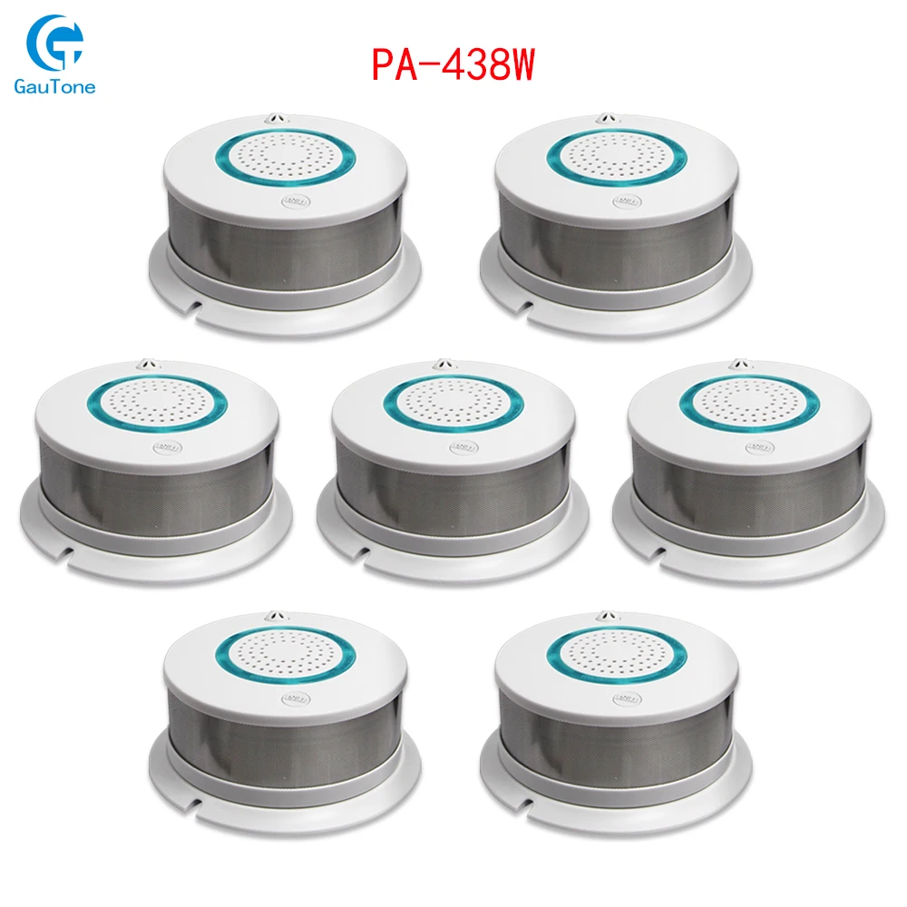 GT-015-PA-438W-7 Приложение дистанционное управление WiFi дым+ тепло Беспроводной детектор дыма пожарный дым чувствительный детектор датчик пожарное оборудование - Цвет: GT-015-PA-438W-7