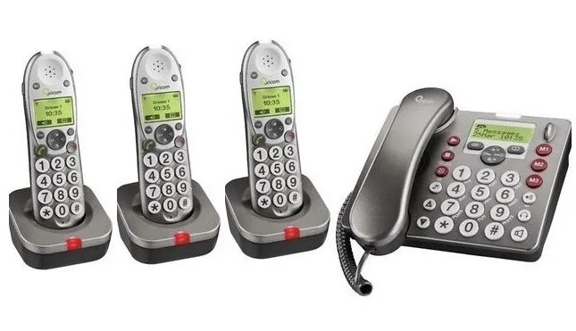 4 device Цифровой беспроводной телефон с автоответом и диктофоном, межтелефонным звонком и быстрым циферблатом, подсветкой ЖК-беспроводной домашний телефон Handfree - Цвет: 4 device